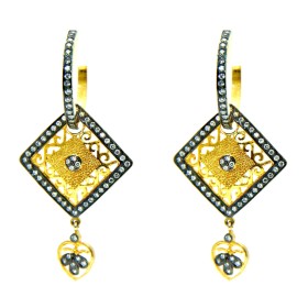 Geometric Gold Earrings
